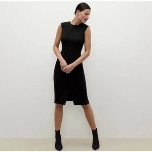 MM LaFLeur Black The Kate Sleeveless Sheath Dress Size 12 Wedding Guest LBD